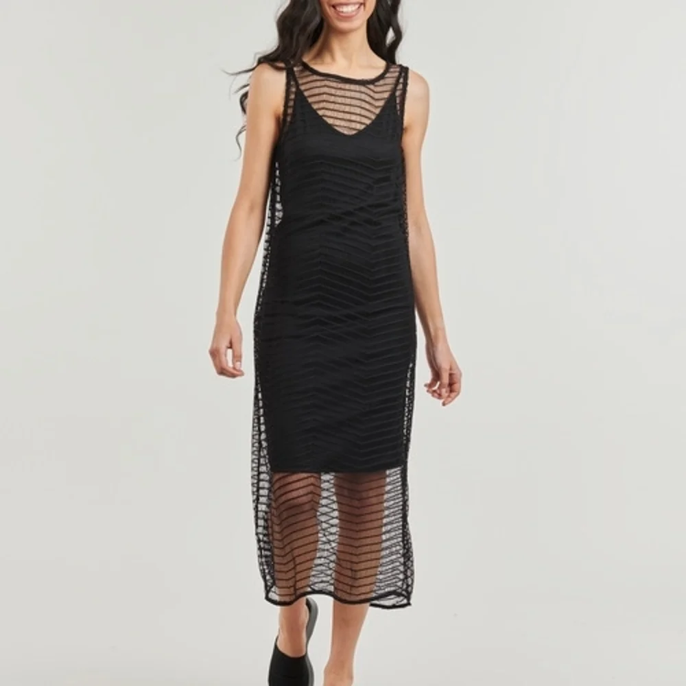 Noisy May Black Mesh Detail Dress Size Small Nwt. - Picture 2 of 15